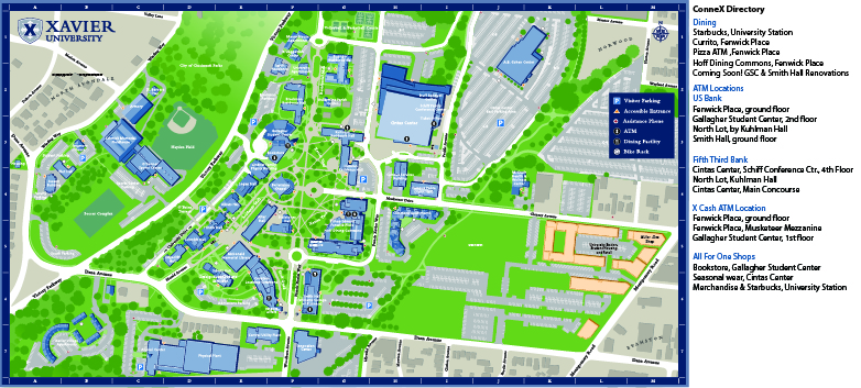 Xavier University Campus Map