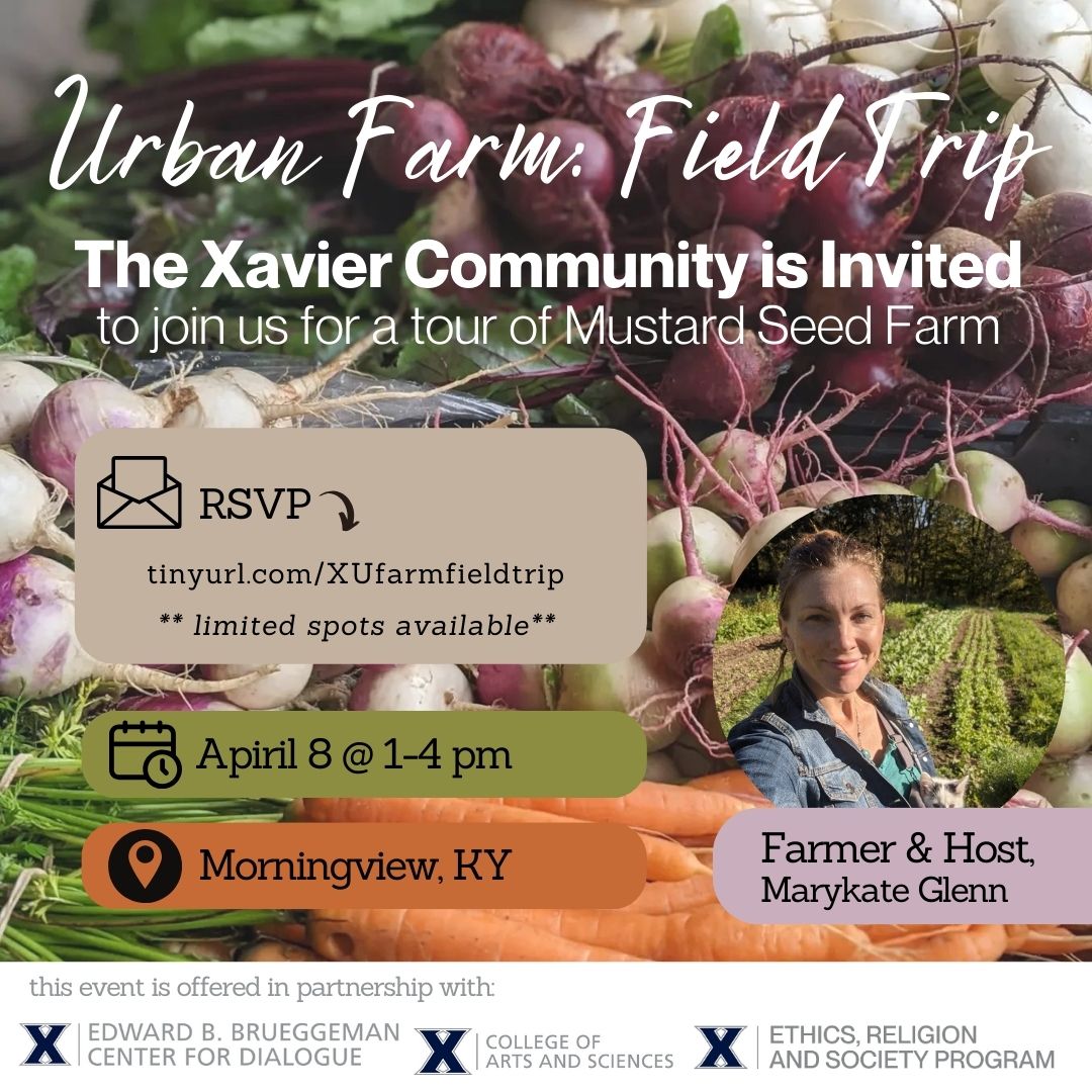 Urban Farm Field Trip (Free Event!) Calendar Xavier University