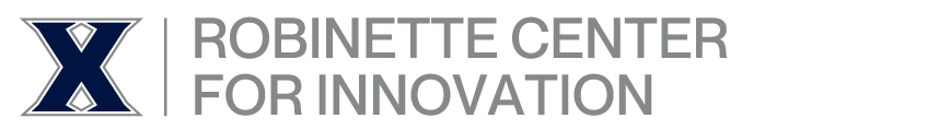 logo for robinette center for innovation at Xavier