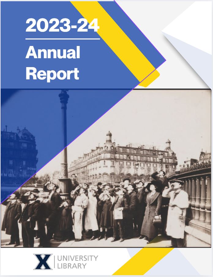 Cover of the University Library's Annual Report 2023-24