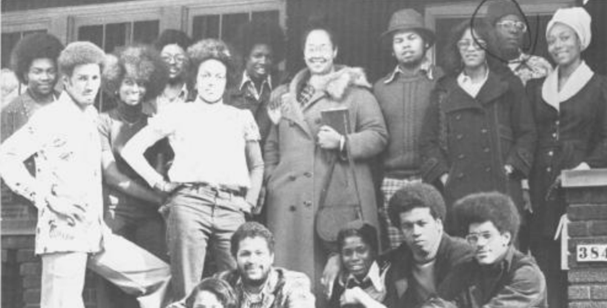 A photo of the 1975 Afro-American Student Association at Xavier University